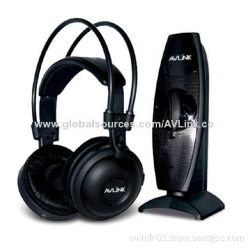 Virtual 5.1-CH Home Audio System Wireless Headphones with Built-in 40mm Mylar Speaker